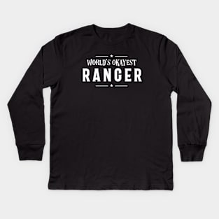 World's Okayest Ranger Roleplaying Addict - Tabletop RPG Vault Kids Long Sleeve T-Shirt